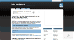 Desktop Screenshot of enderkahraman.com